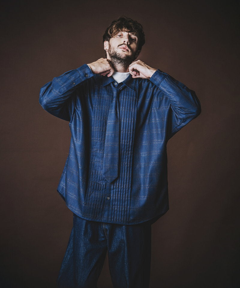 ネクタイ付ピンタックBIG-SH