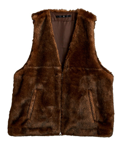 Faux fur vest