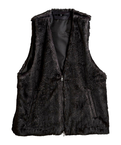 Faux fur vest