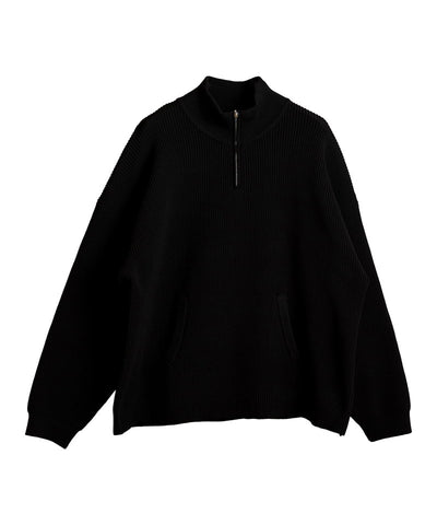 ハーフZIPニットPO