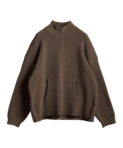 ハーフZIPニットPO