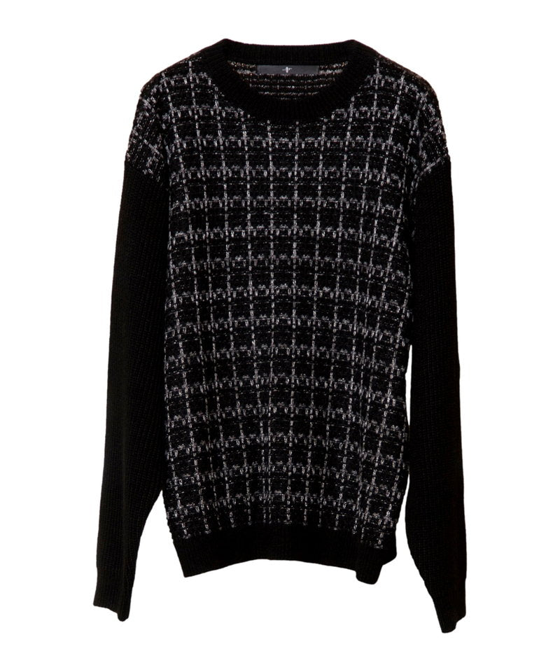 Tweed knit C/N-PO