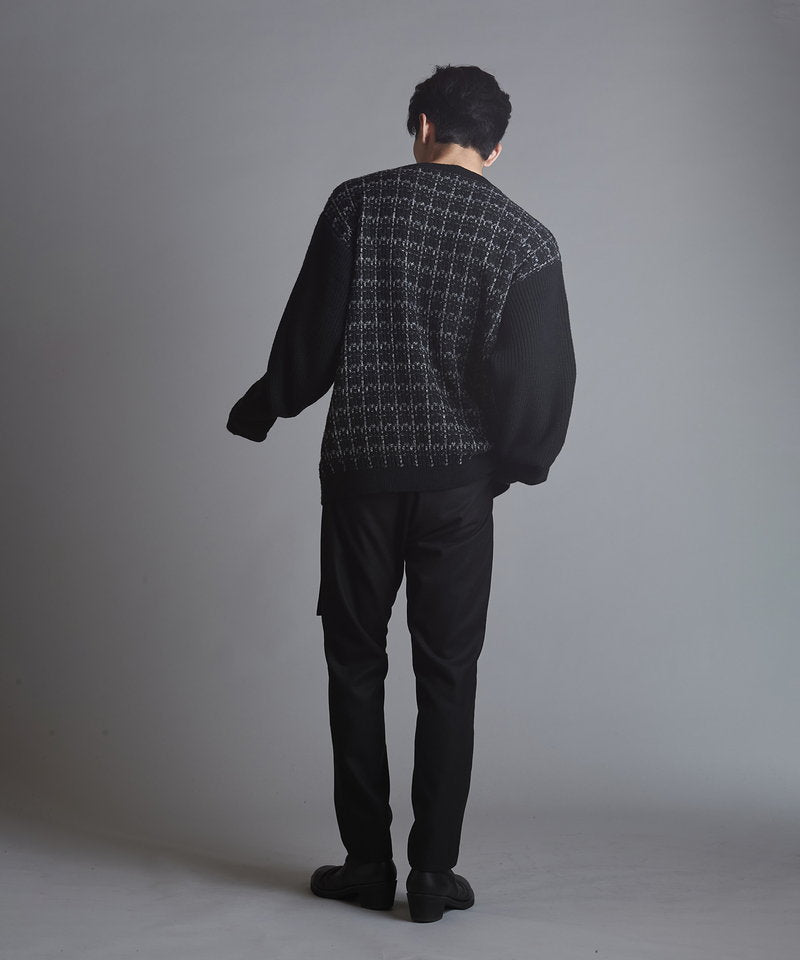 Tweed knit C/N-PO