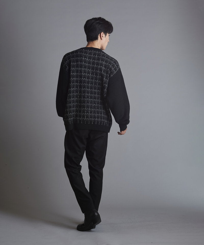 Tweed knit C/N-PO