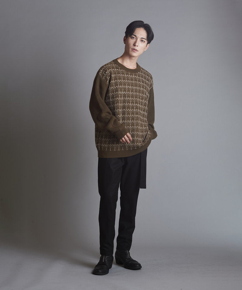 Tweed knit C/N-PO