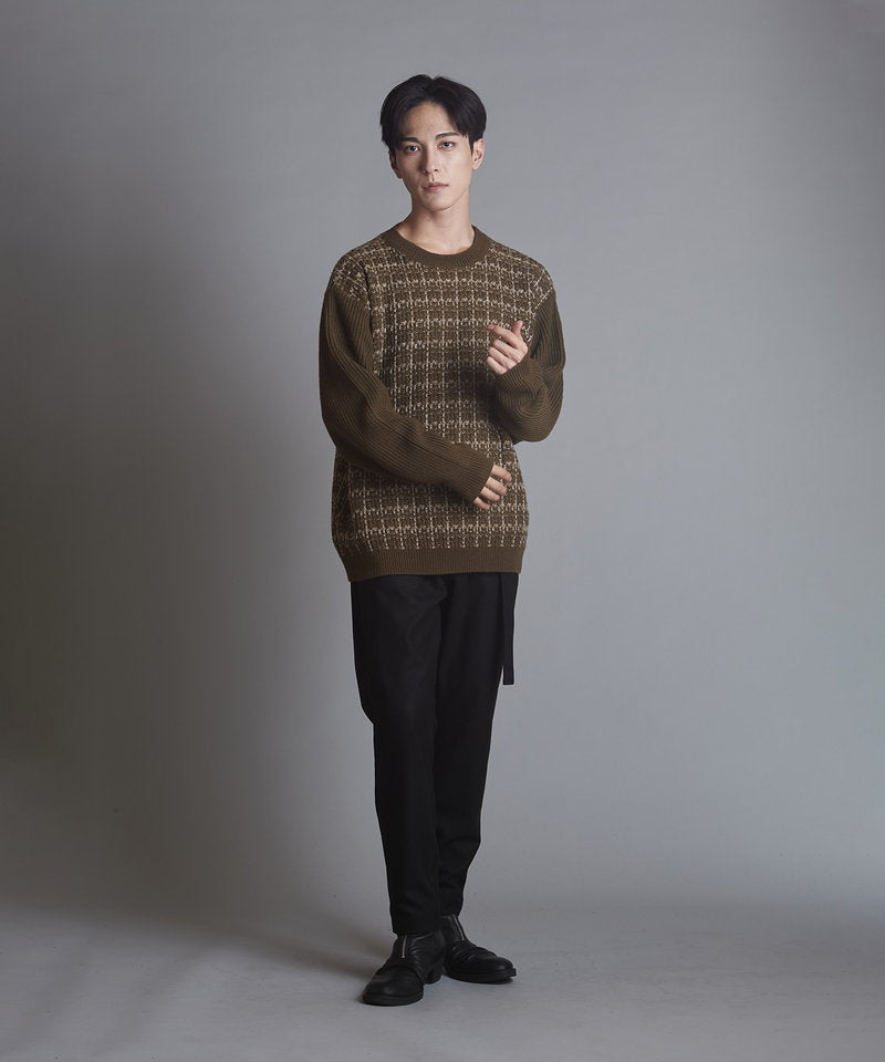 Tweed knit C/N-PO