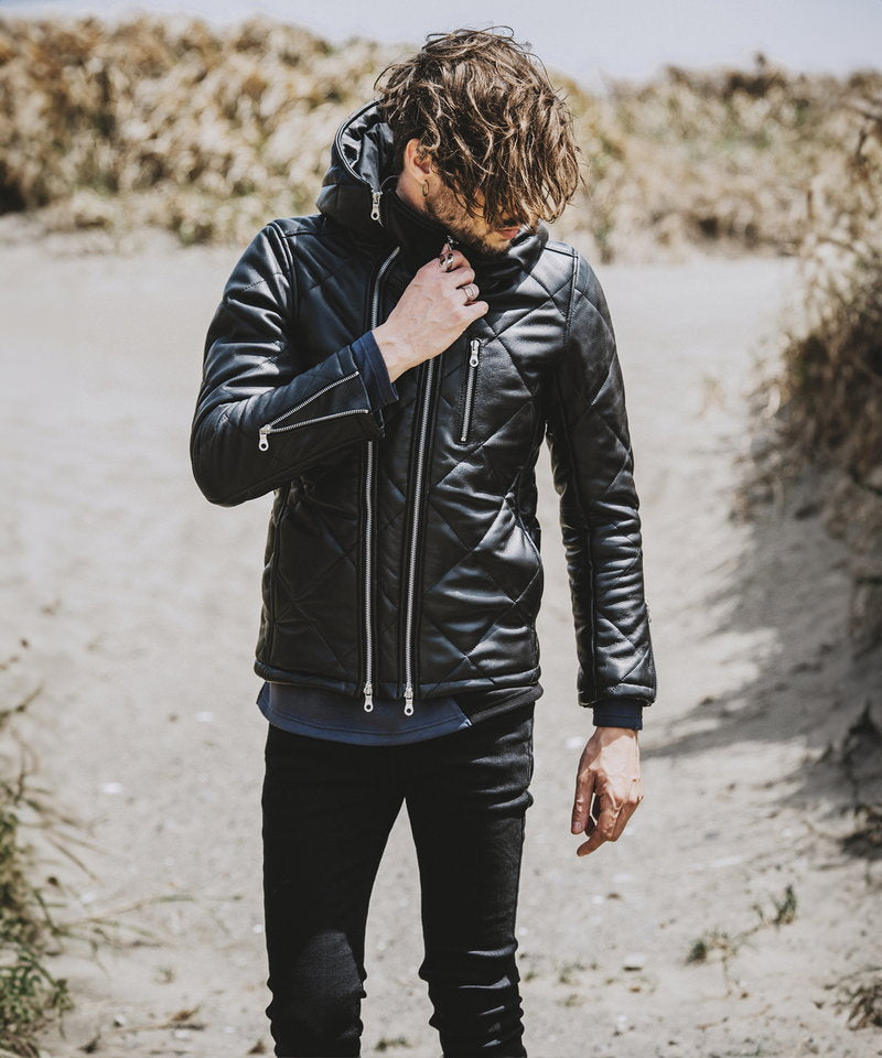 シープレザー2WAYパデッドフーデッドBLZ