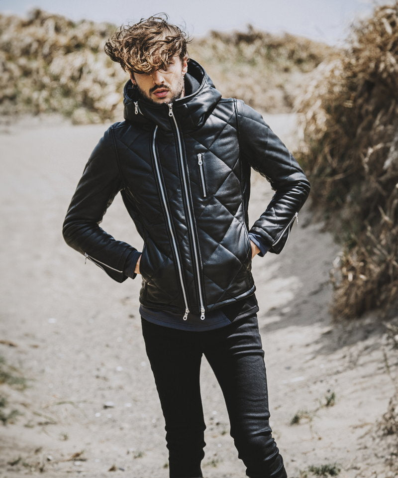 シープレザー2WAYパデッドフーデッドBLZ