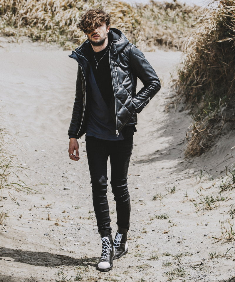 シープレザー2WAYパデッドフーデッドBLZ