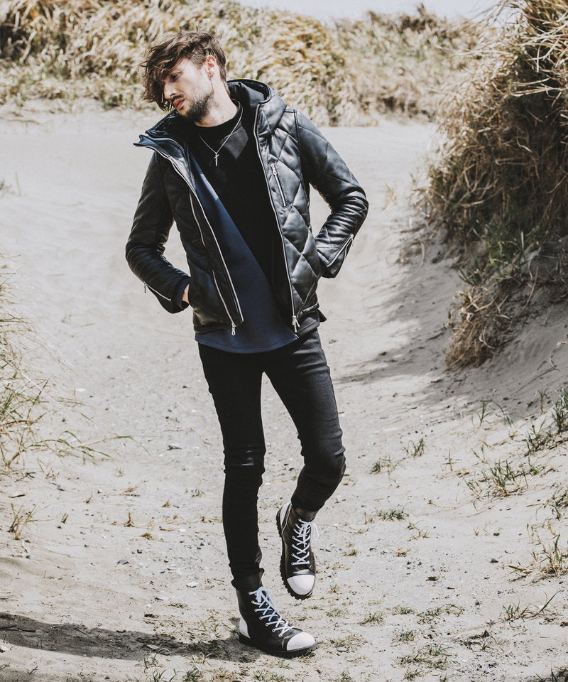 シープレザー2WAYパデッドフーデッドBLZ