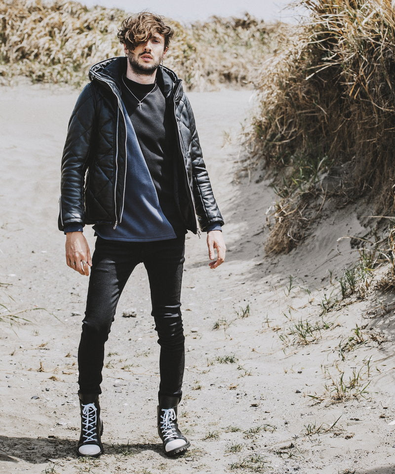 シープレザー2WAYパデッドフーデッドBLZ