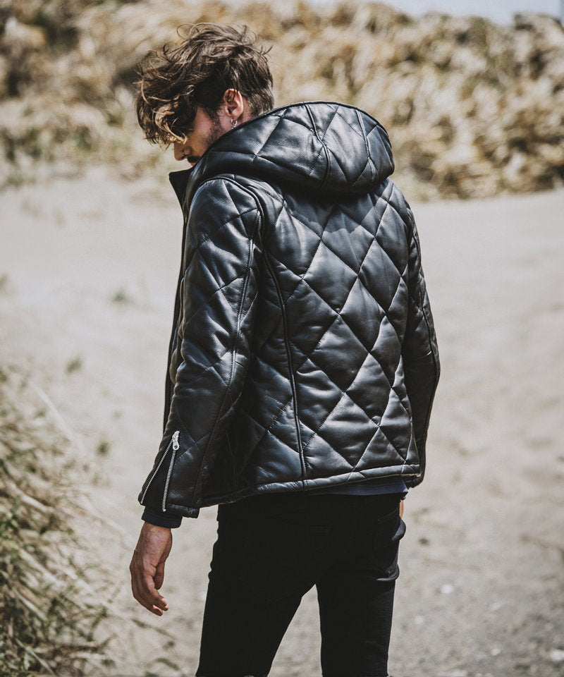 シープレザー2WAYパデッドフーデッドBLZ