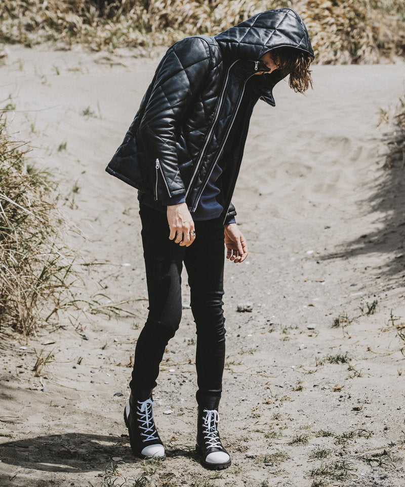 シープレザー2WAYパデッドフーデッドBLZ