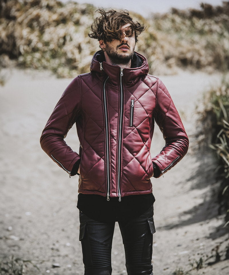 シープレザー2WAYパデッドフーデッドBLZ