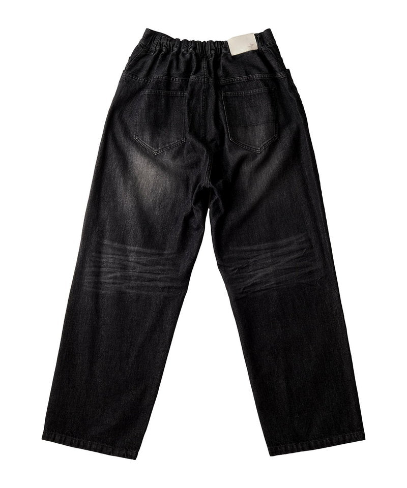 ハイウエストデニムワイドPT