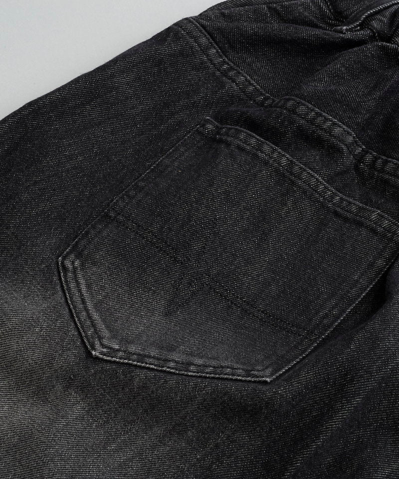 ハイウエストデニムワイドPT