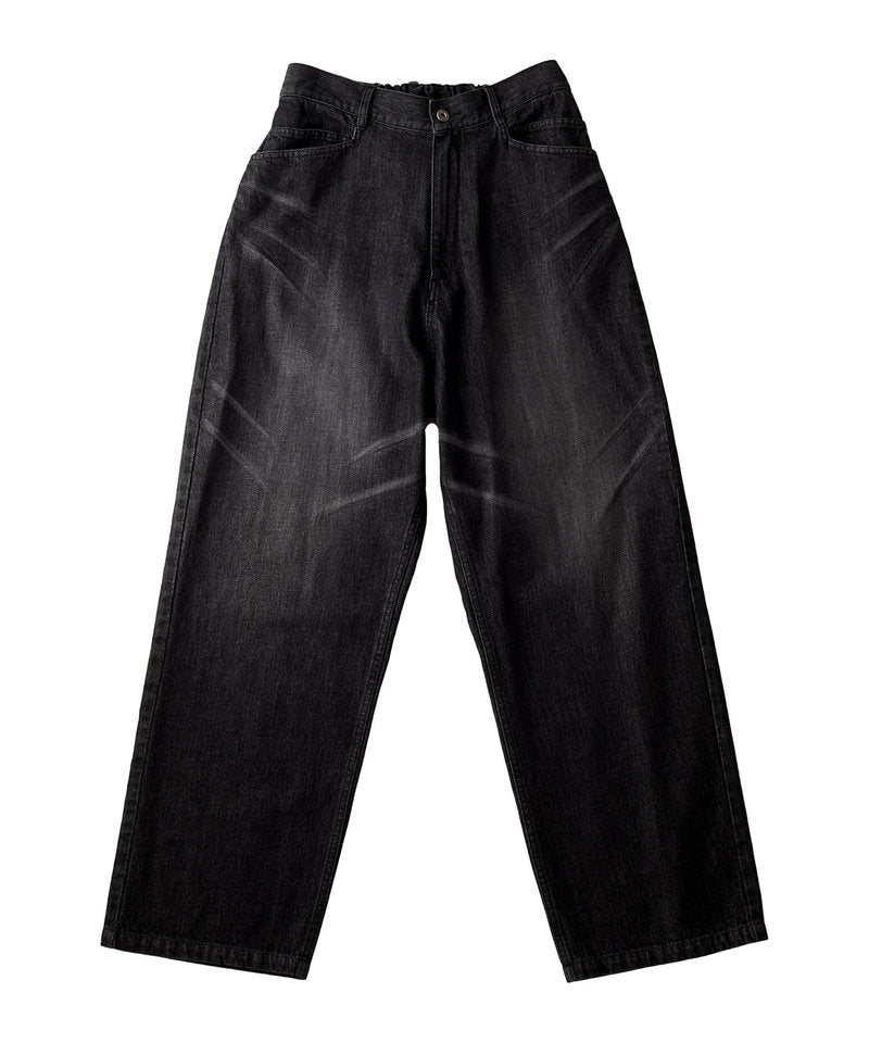 ハイウエストデニムワイドPT