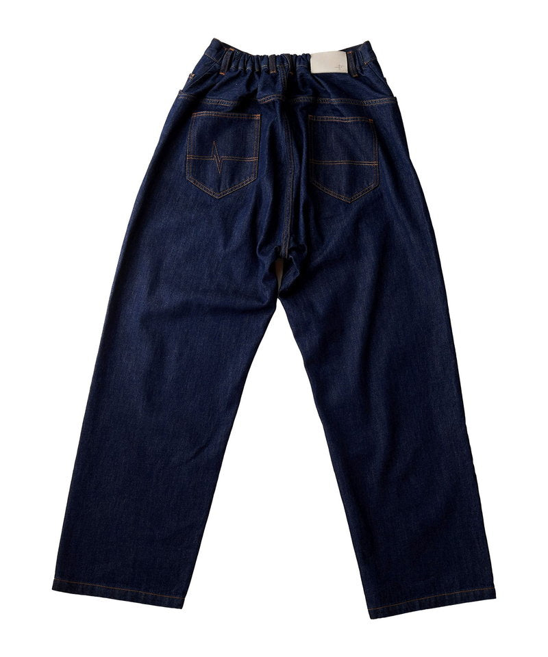 ハイウエストデニムワイドPT