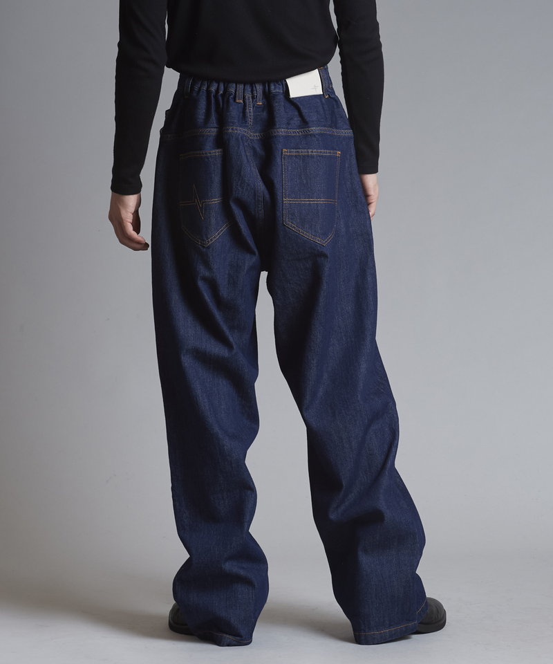 ハイウエストデニムワイドPT
