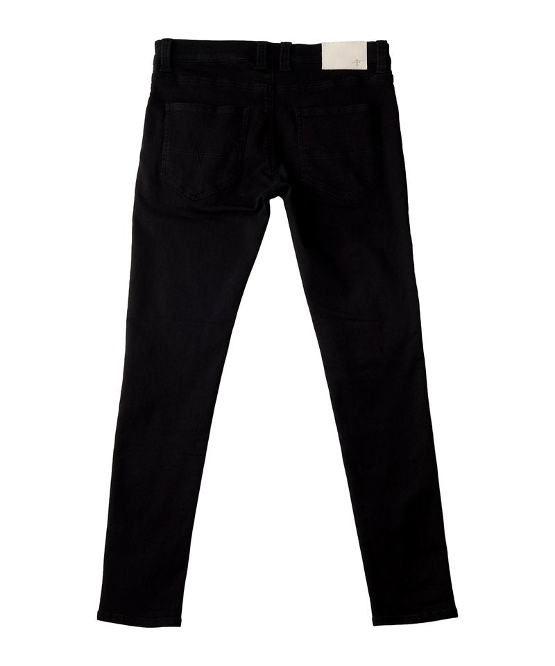 Stretch denim warm skinny pants