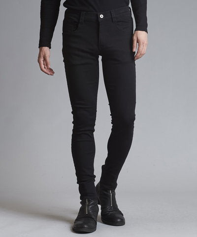 Stretch denim warm skinny pants