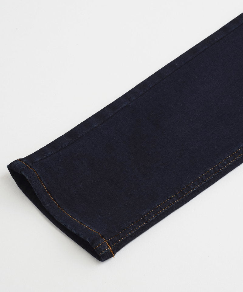 Stretch denim warm skinny pants