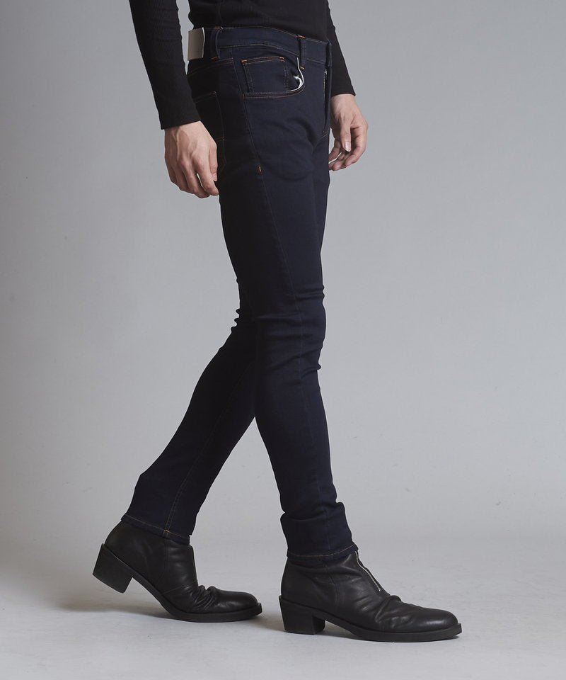 Stretch denim warm skinny pants