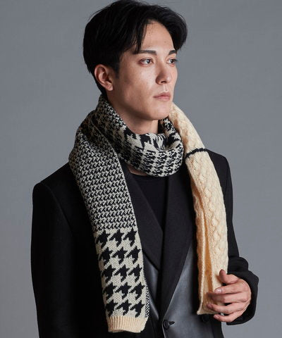 Cable knit stole