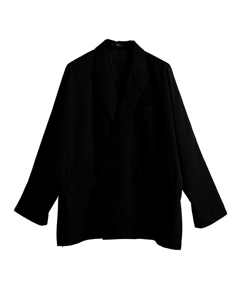 Dolman sleeve double-breasted jacket