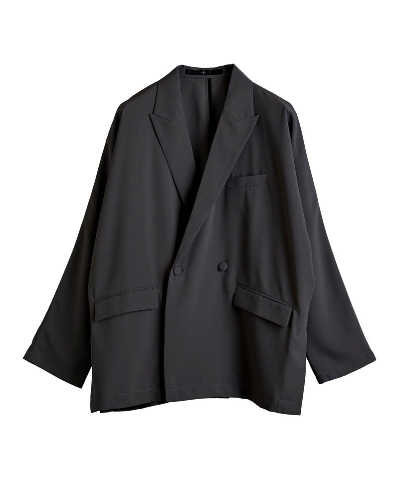 Dolman sleeve double-breasted jacket