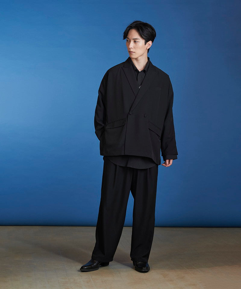 Easy Tuck Wide Trousers