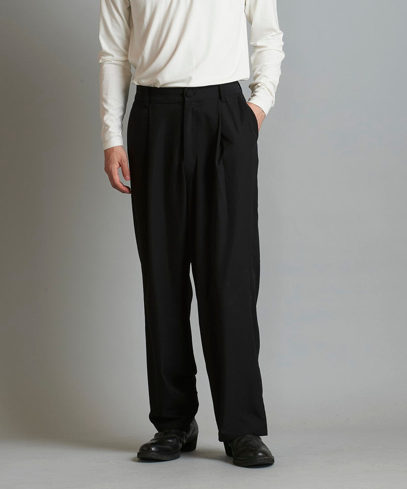 Easy Tuck Wide Trousers