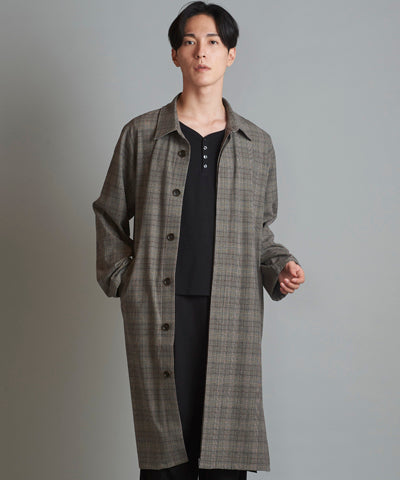 Balmac long shirt coat