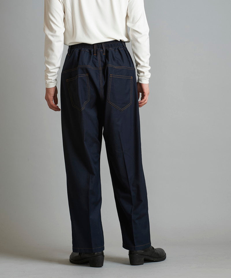 High waist wide work trousers