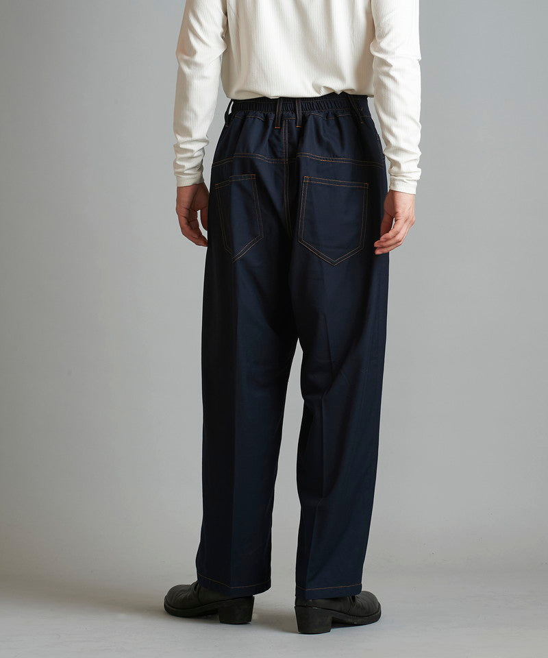 High waist wide work trousers