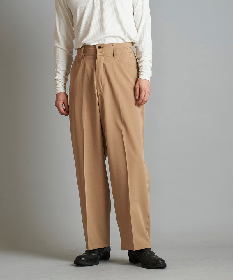 High waist wide work trousers