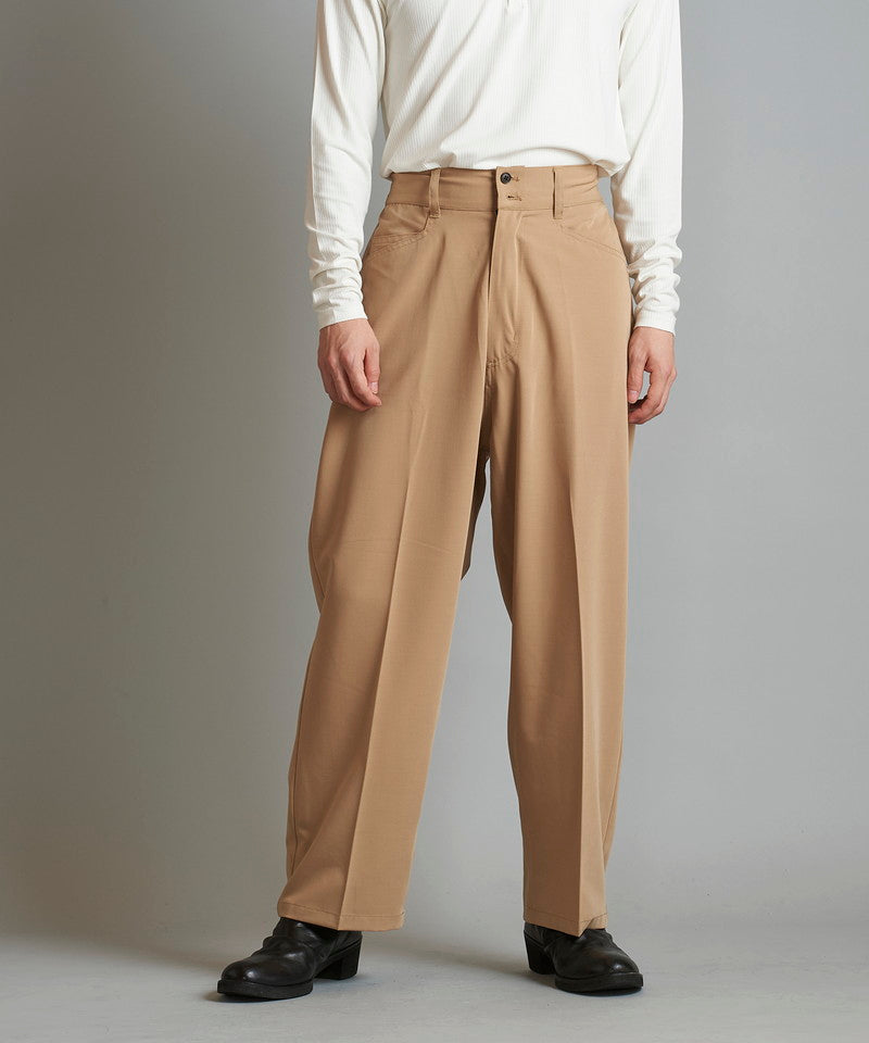 High waist wide work trousers