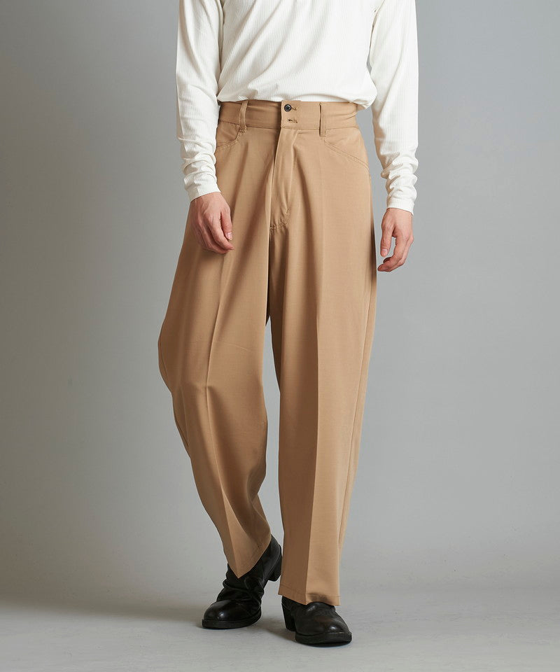 High waist wide work trousers