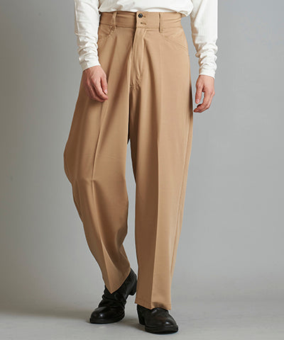 High waist wide work trousers