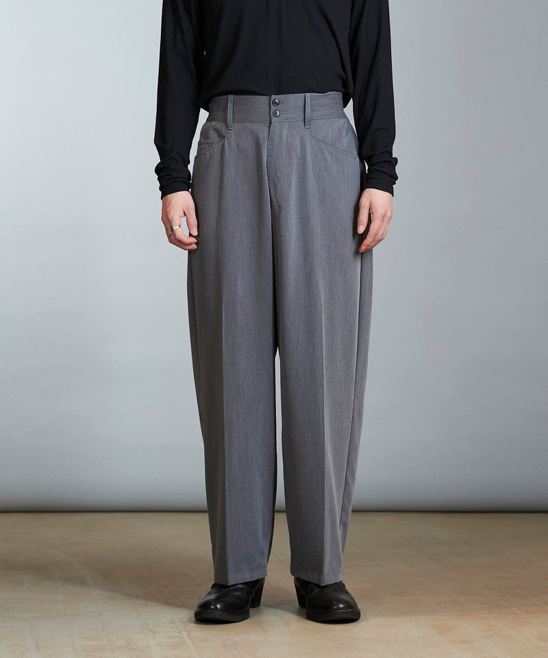 High waist wide work trousers