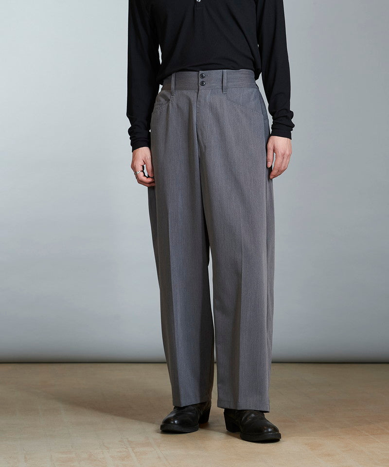 High waist wide work trousers