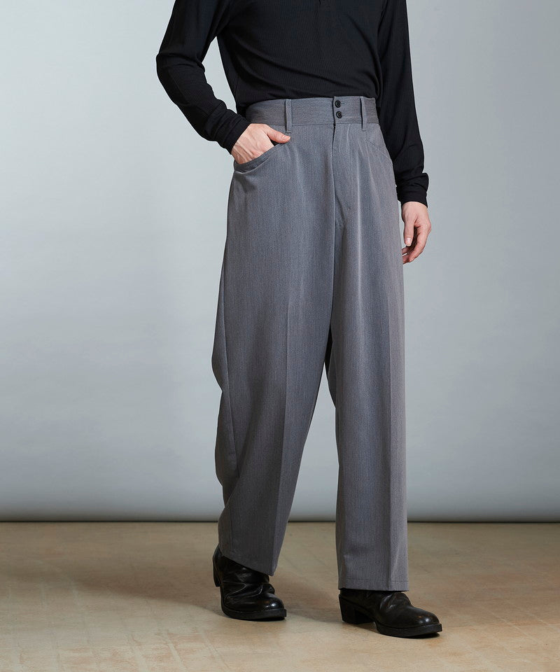 High waist wide work trousers