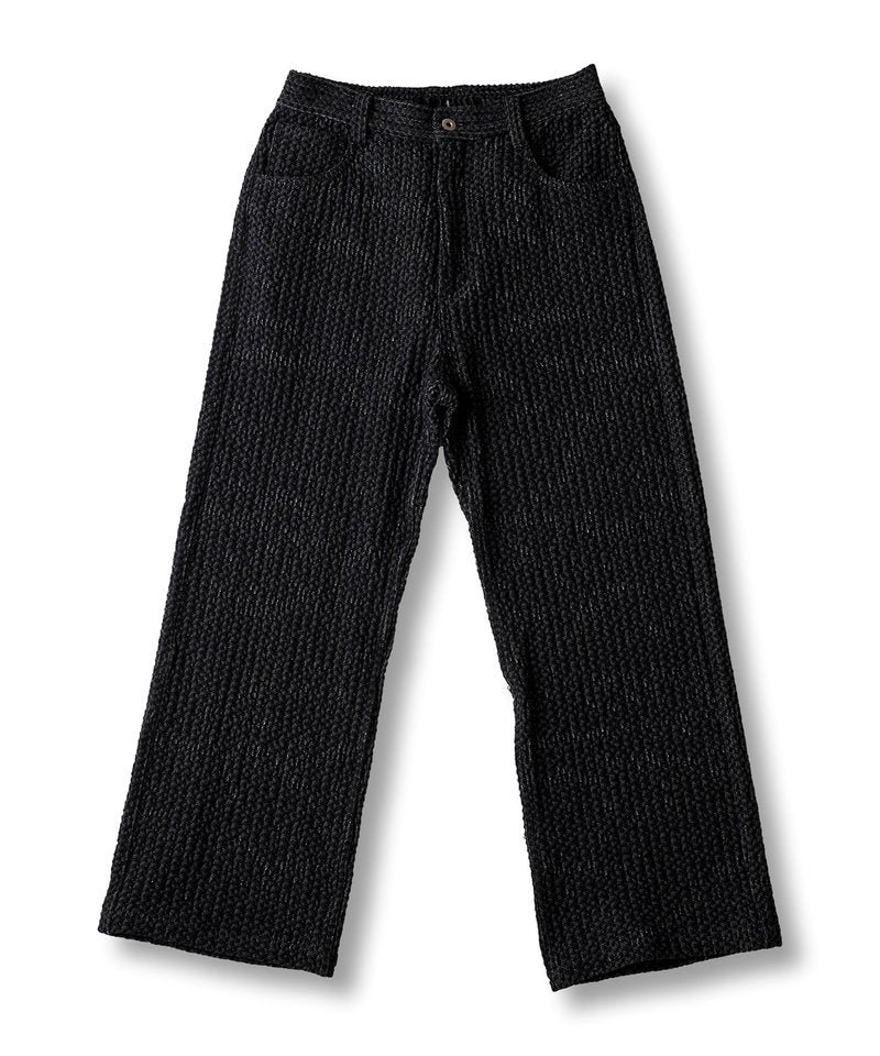 Jacquard Straight Denim PT