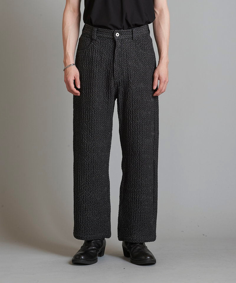 Jacquard Straight Denim PT