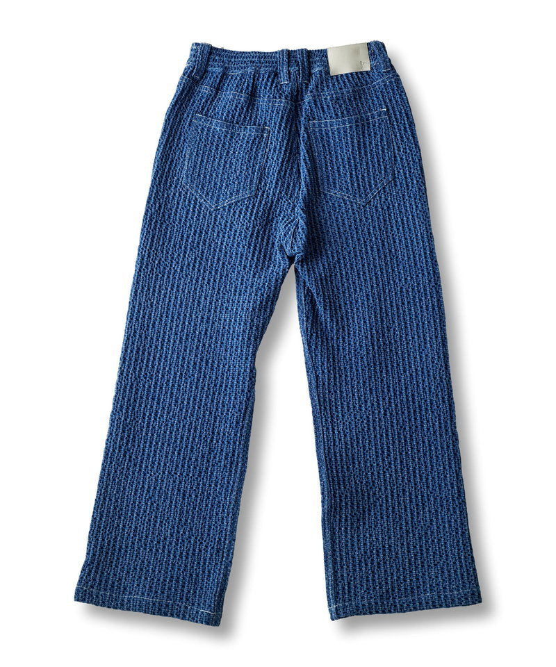 Jacquard Straight Denim PT