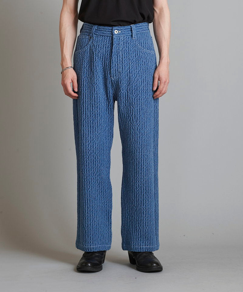 Jacquard Straight Denim PT