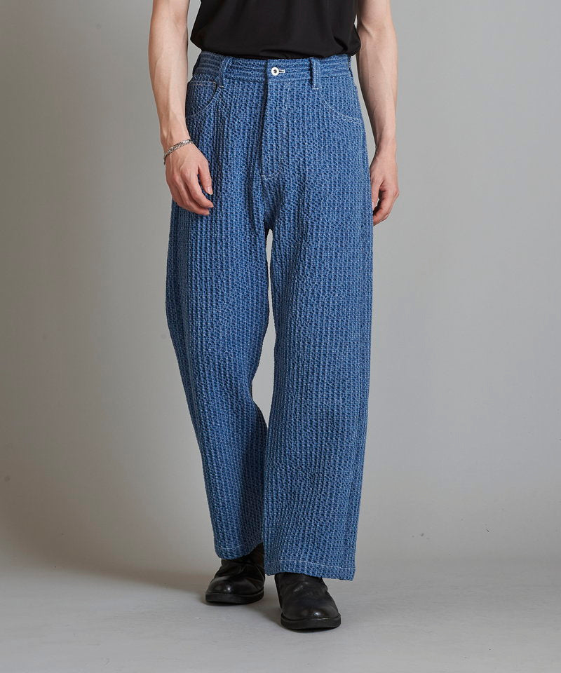 Jacquard Straight Denim PT