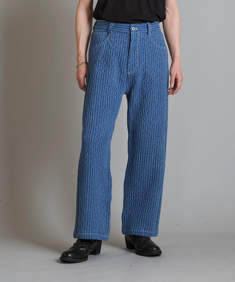 Jacquard Straight Denim PT