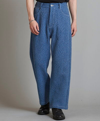 Jacquard Straight Denim PT