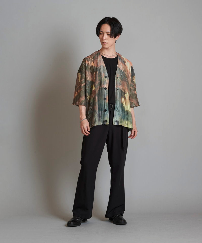 All-over pattern sheer knit CD